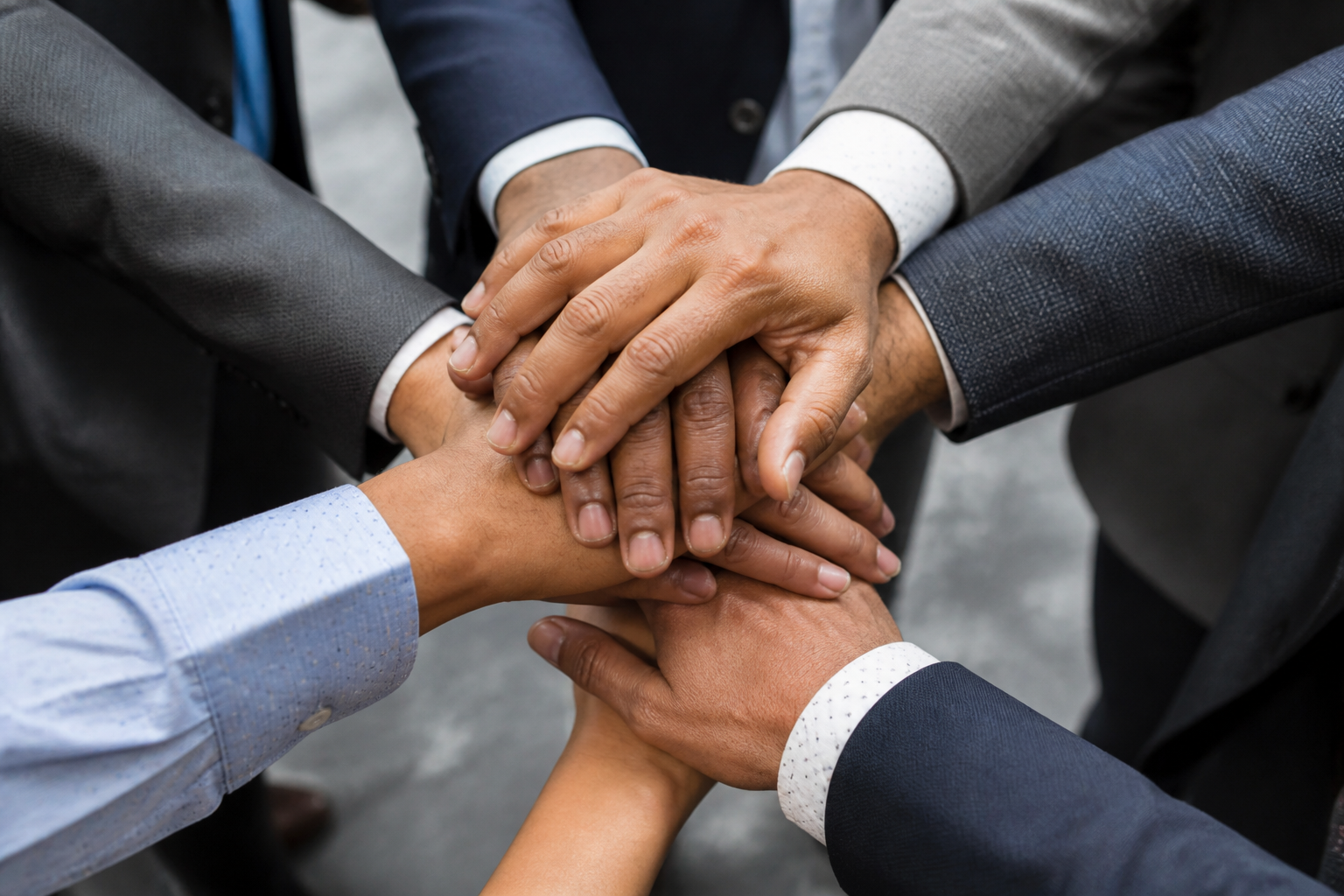 Sampro team building a hiring partnership together